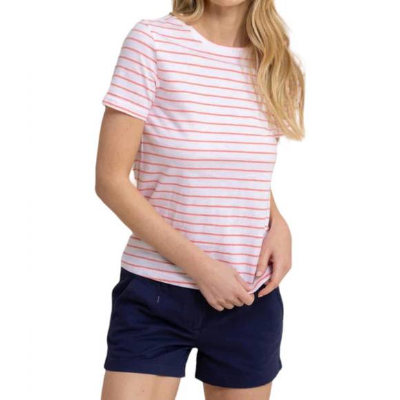 NEW SOUTHERN TIDE sun farer stripe shirt in conch shell - Picture 1 of 4